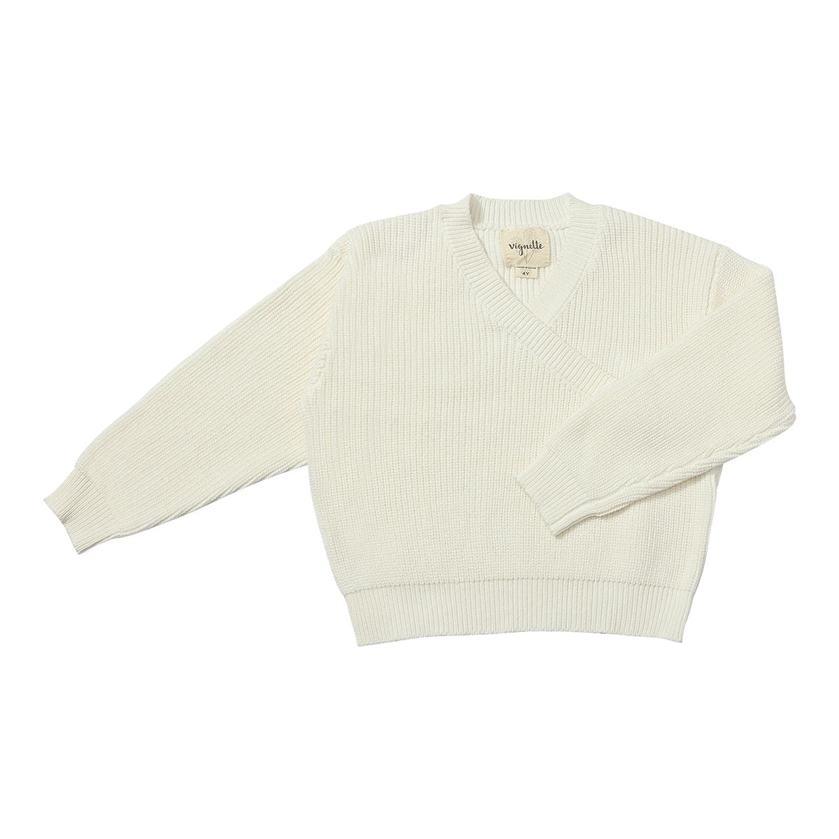 Chandail Zoe en tricot ivoire | Vignette