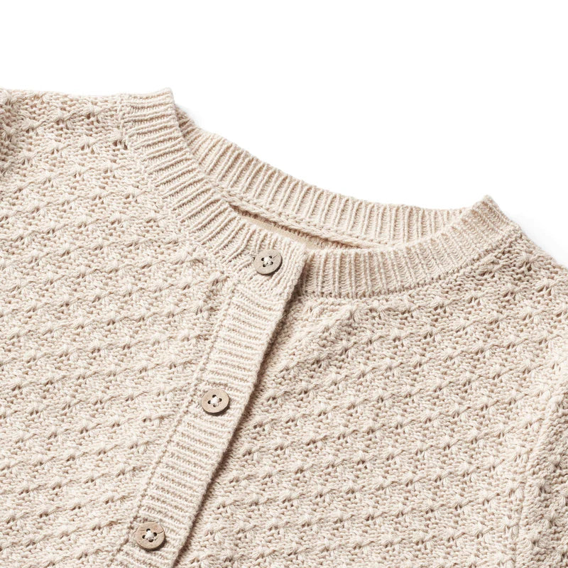 Gilet en maille Magnella | Blanc cassé | Wheat Kids