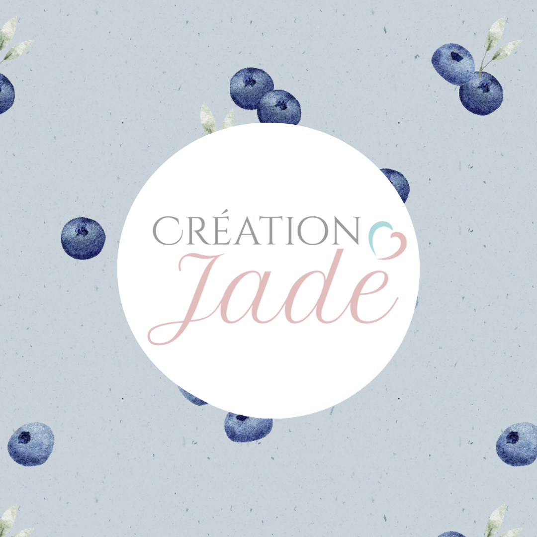 Mousseline Création Jade - bambou & coton - Bleuets