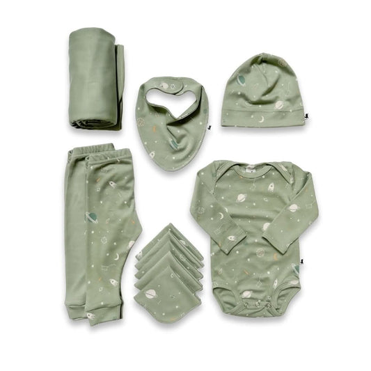 Coffret Cadeau Capsule Bébé en Bambou | Espace & Sauge
