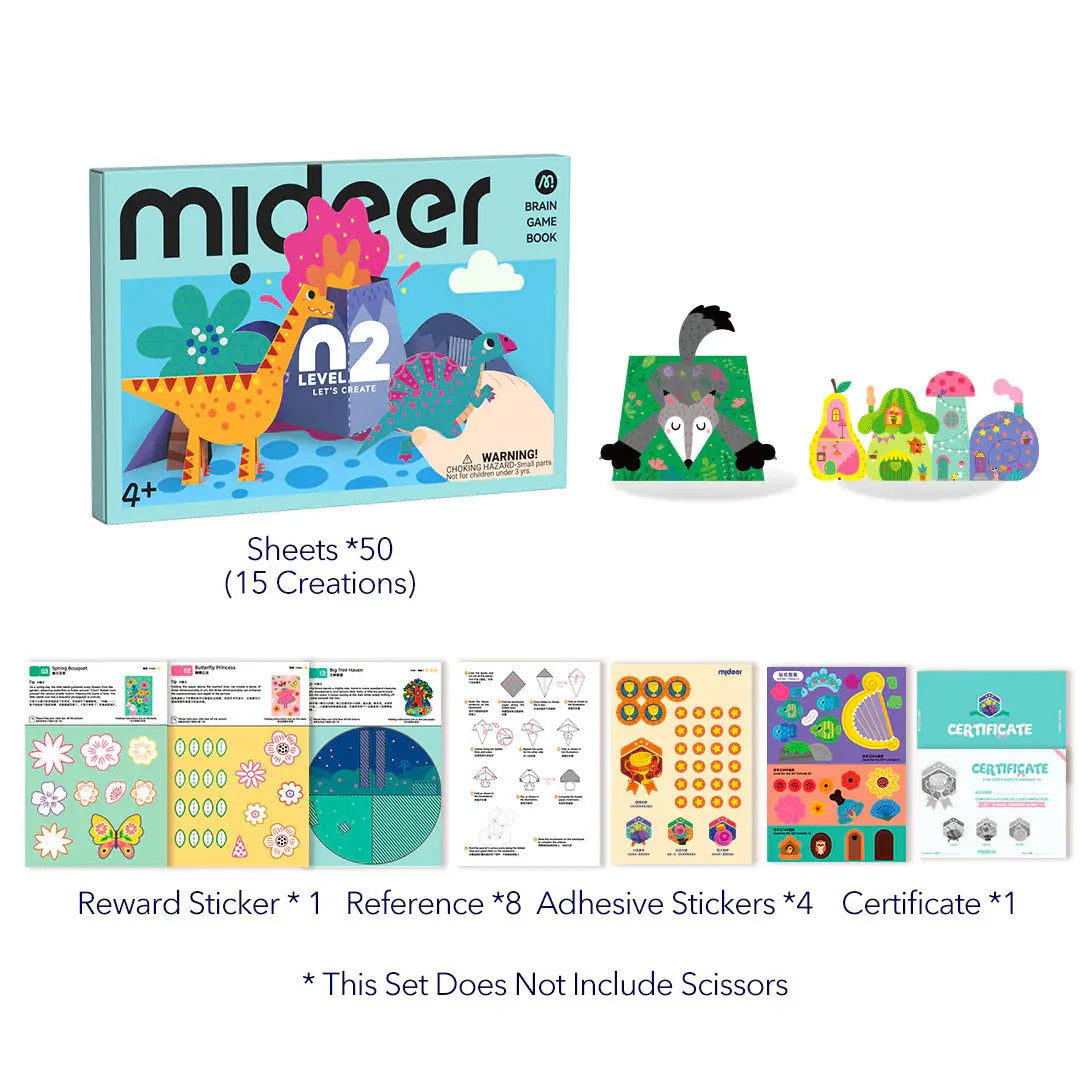 Brain Game Book: Let's Create Level 2