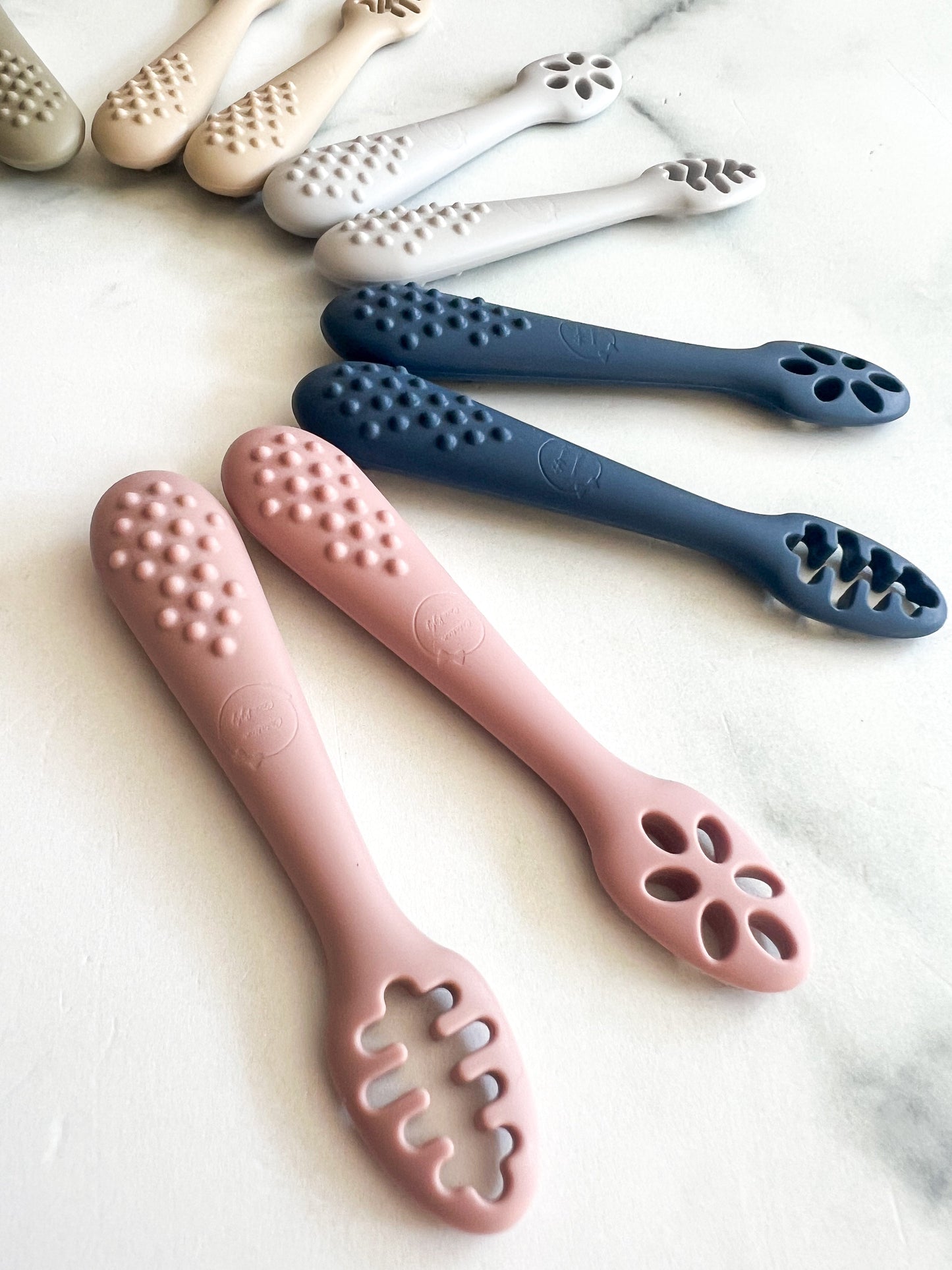 Cuillères d’apprentissage en silicone