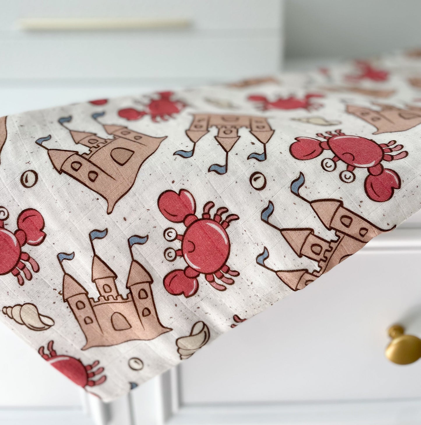Mousseline 70% bambou - Petit Crabe đŠ