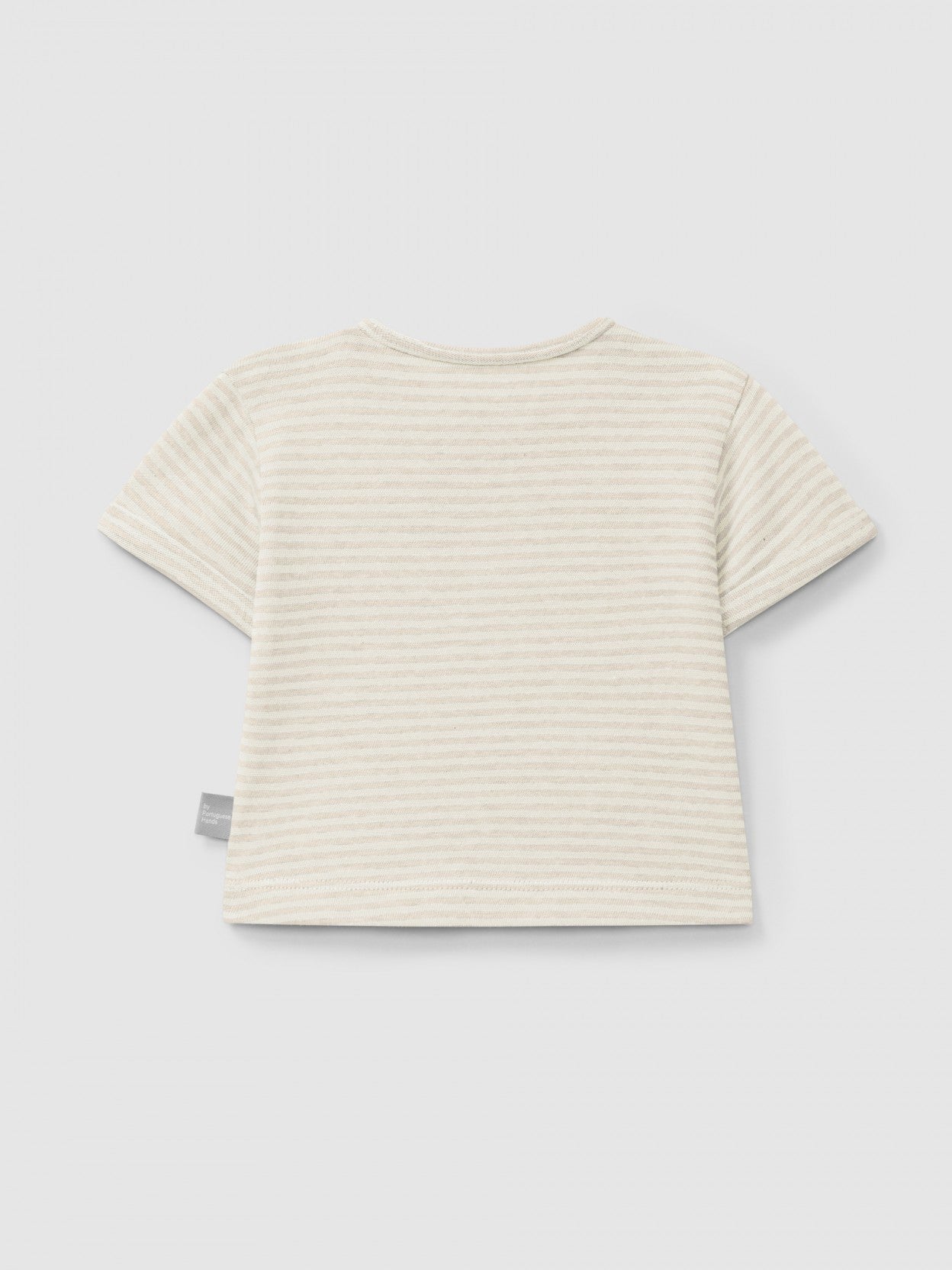 T-shirt rayé en coton | Naturel | Ajusté