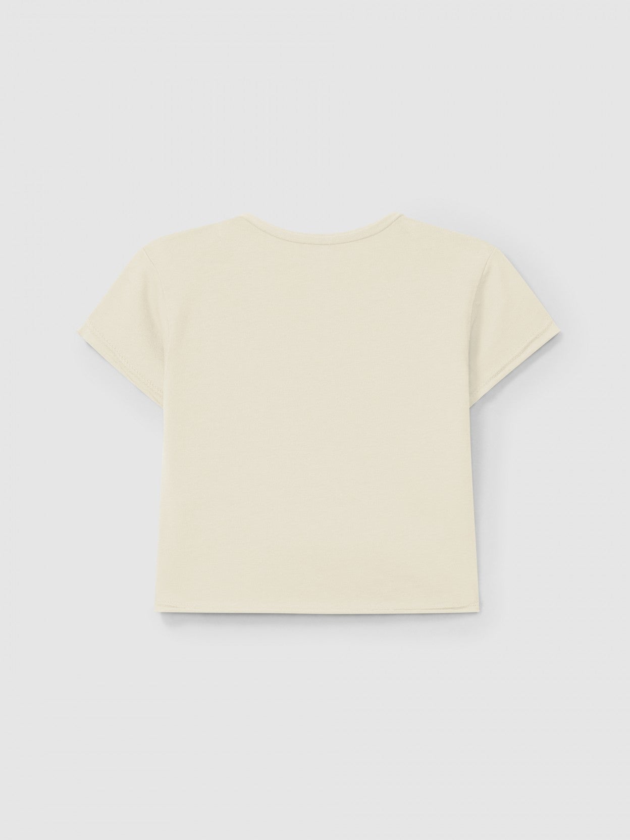 T-shirt uni avec poche | Naturel | Ajusté