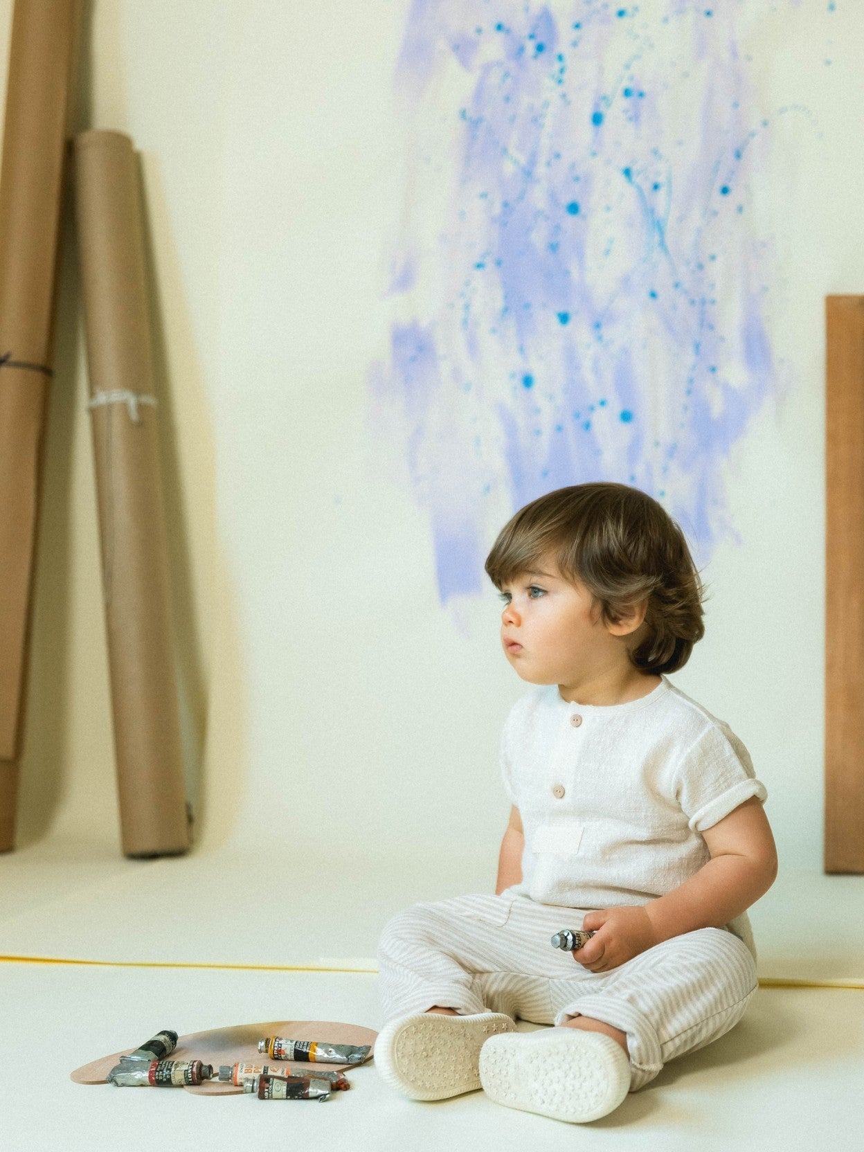 Chemise effet naturel | Naturel | Ajusté