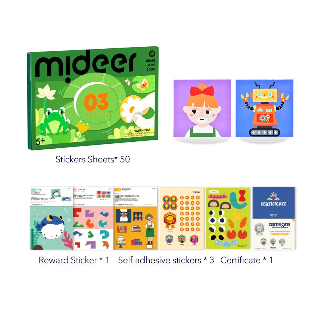 Brain Game Book: Let's Stick Level 3