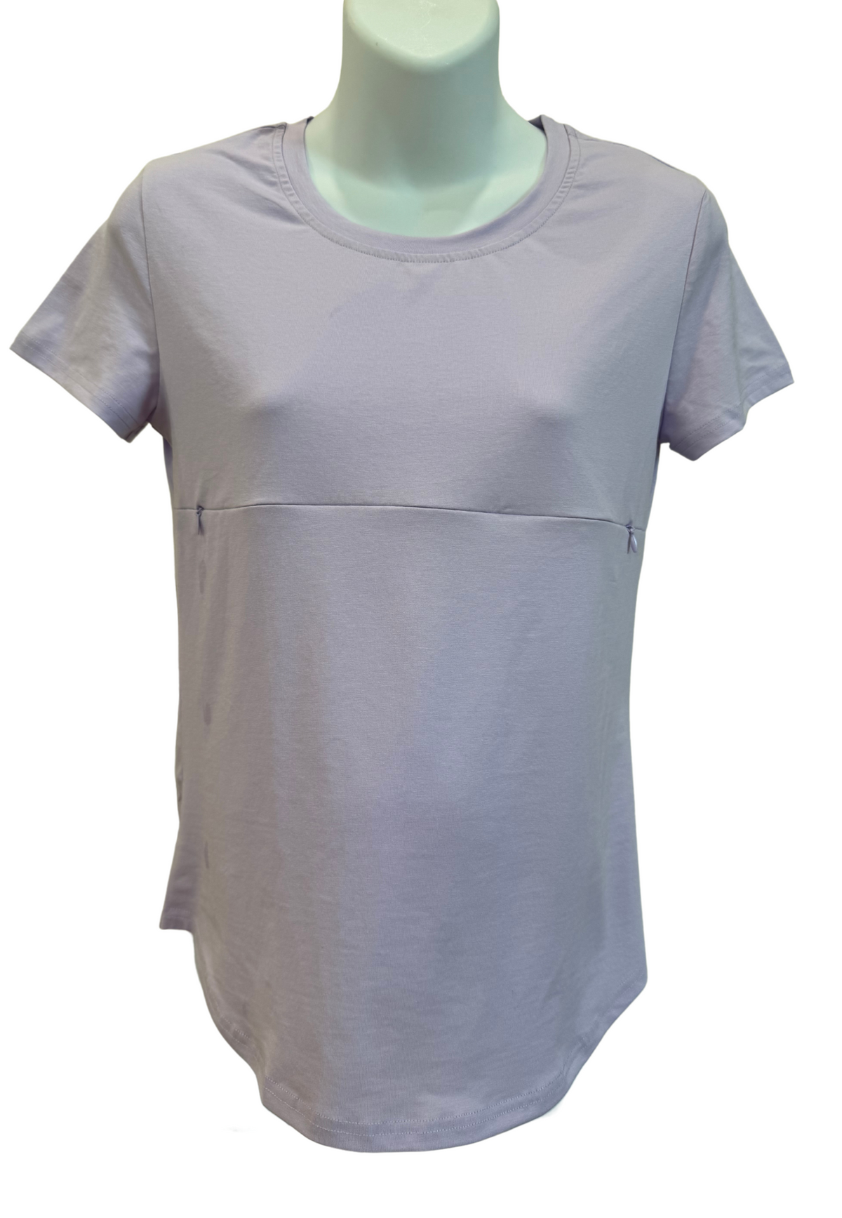 Tori Full-Zip Short-Sleeve Nursing T-Shirt