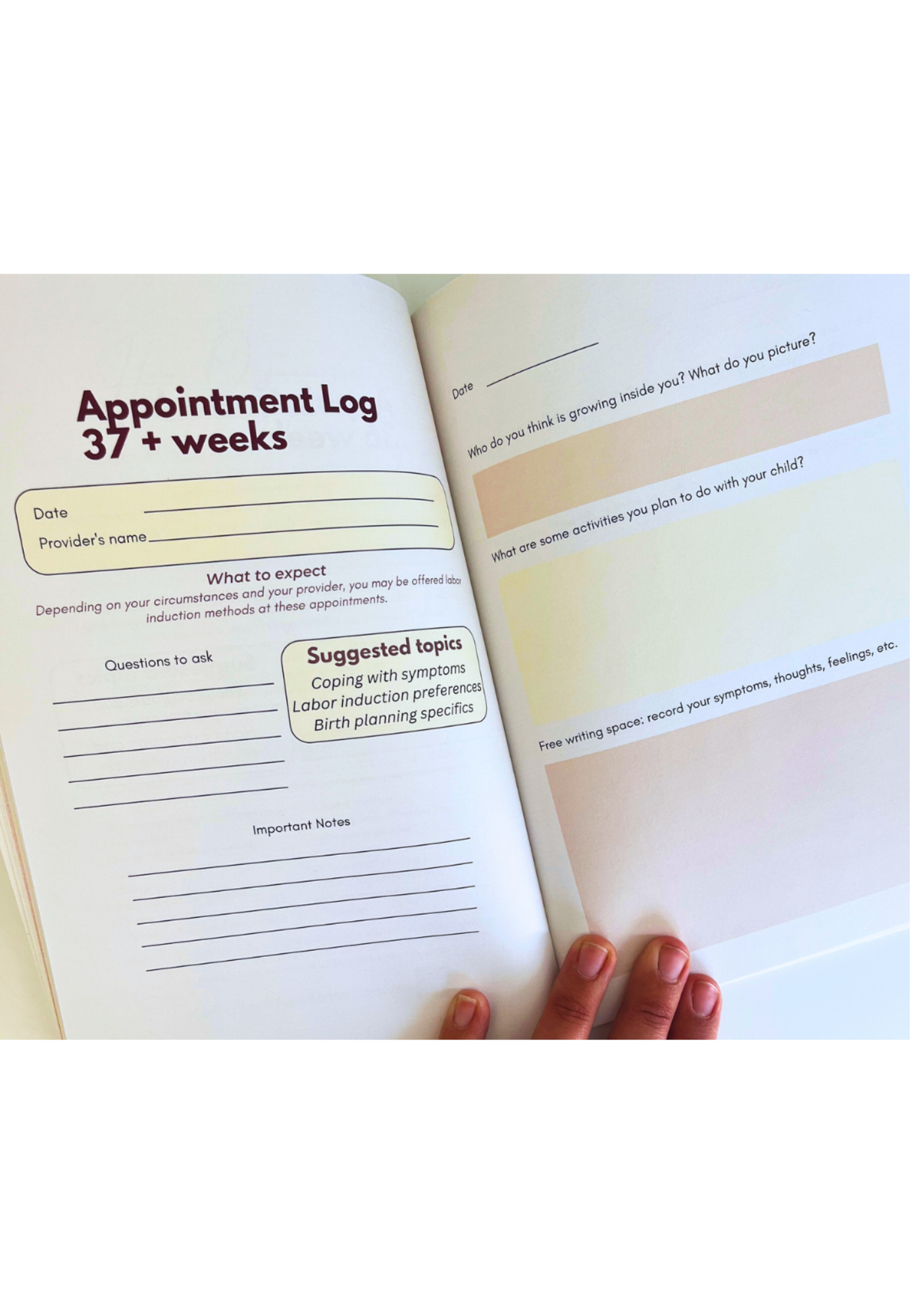 Prenatal Pregnancy Journal by Jess and Lee Maternity