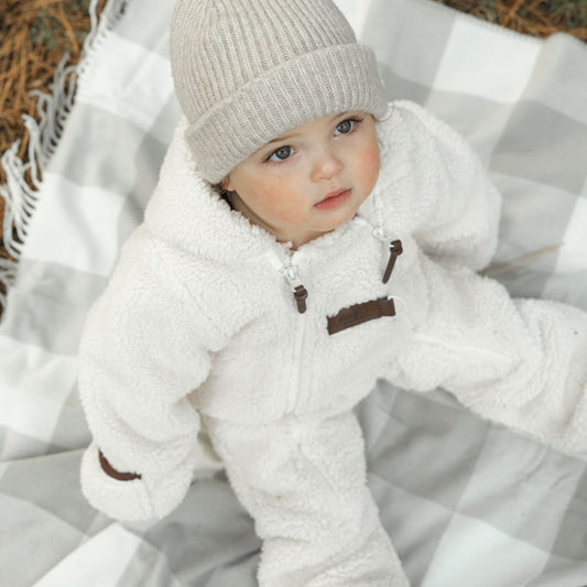 Petit coulou One-piece lined Sherpa suit (6-18m)