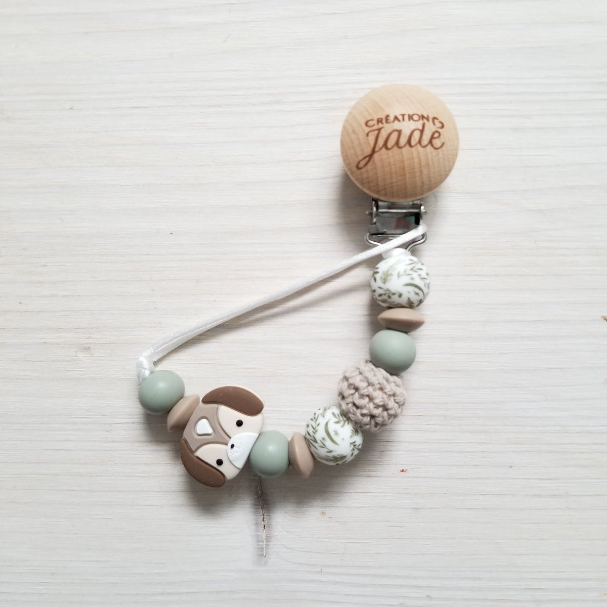 Attache-suce en bois - Chien