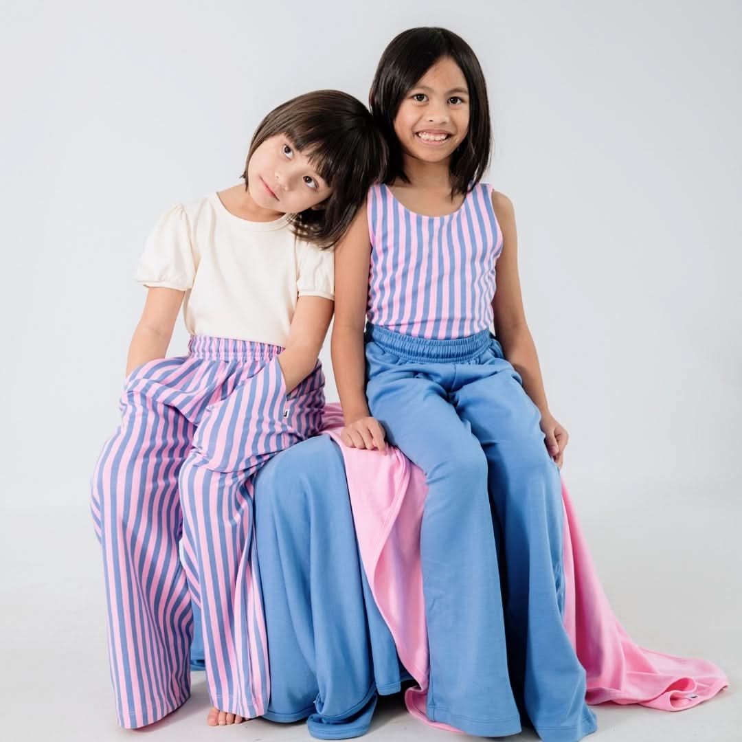 T-shirt enfant à manches bouffantes en bambou | Crème