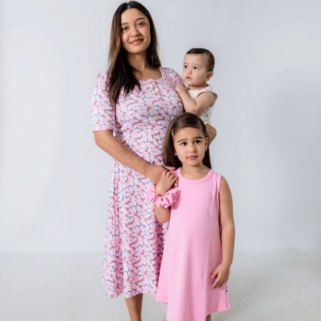 Kids' Bamboo Tank Shift Dress | Taffy Pink