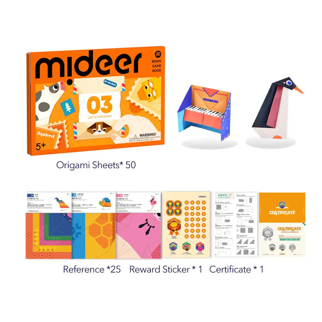 Brain Game Book: Let's Origami Level 3