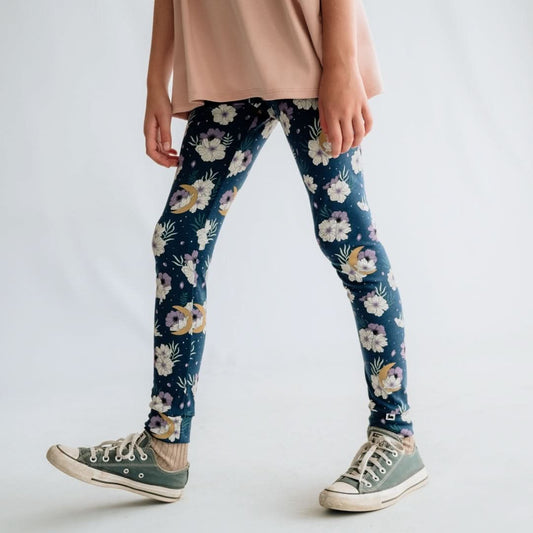 Youth Bamboo Leggings | Twilight Grove