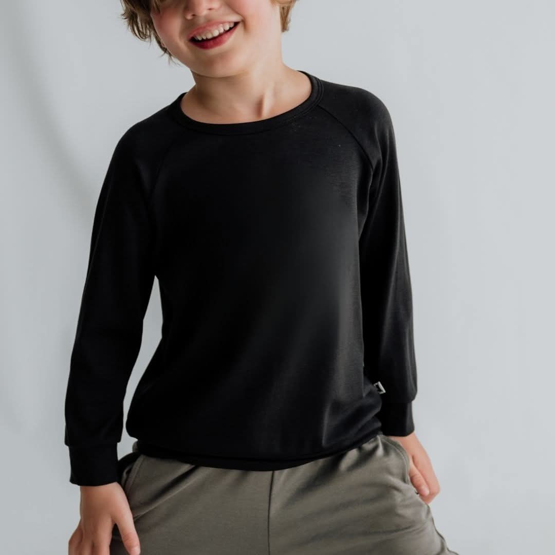 Youth Bamboo Raglan Pullover | Sage