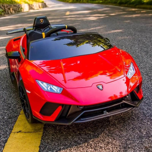 Voiture électrique Lamborghini Huracan DELUXE 12V 2026 pour enfants avec télécommande