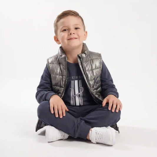 King 3-Piece Puffer Vest Set
