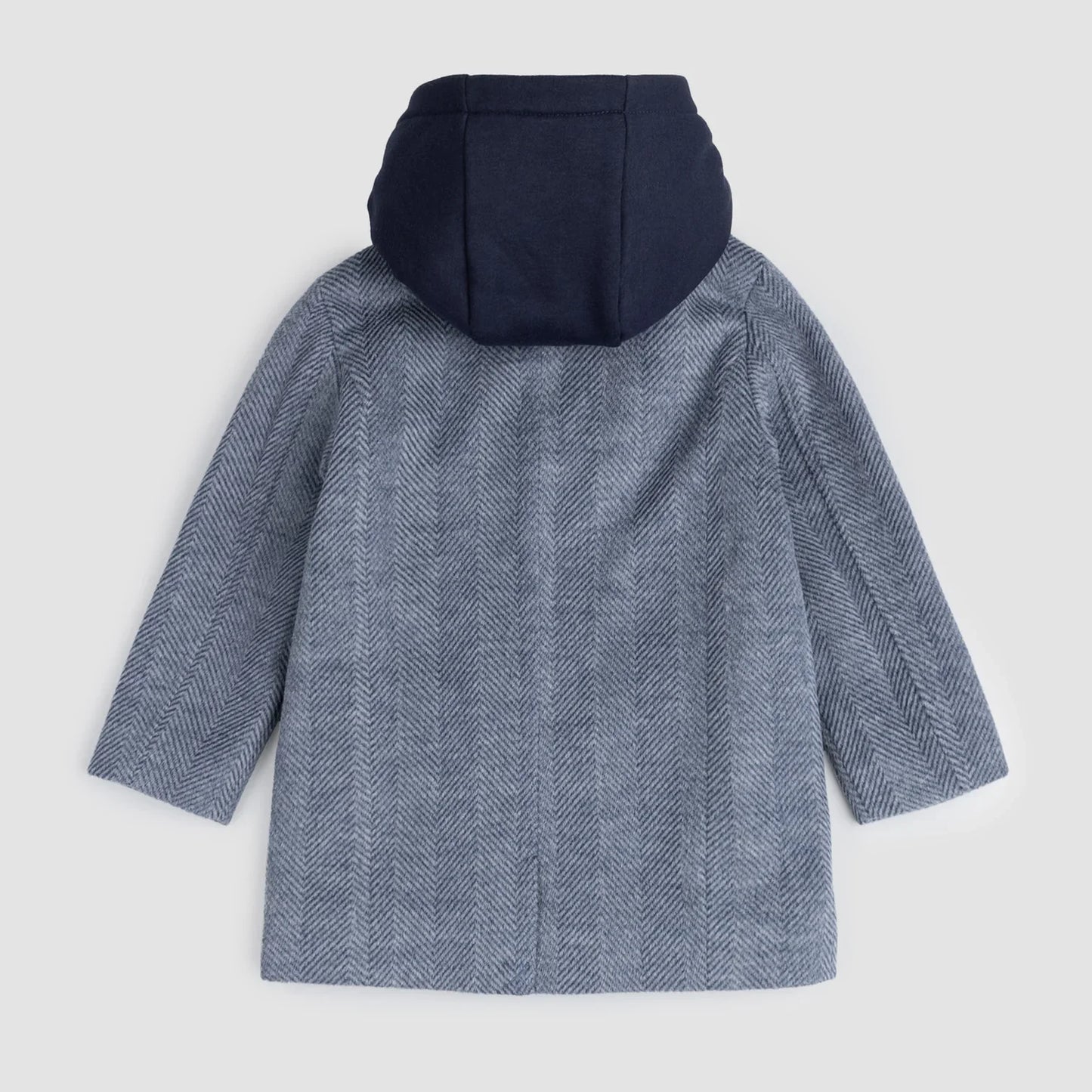 Dress Coat Hooded | Blue | Miles The Label