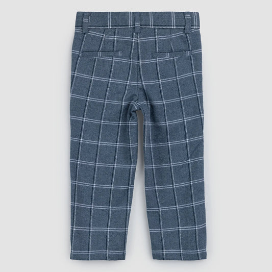 Boys' Navy Plaid Pants | Miles the Label