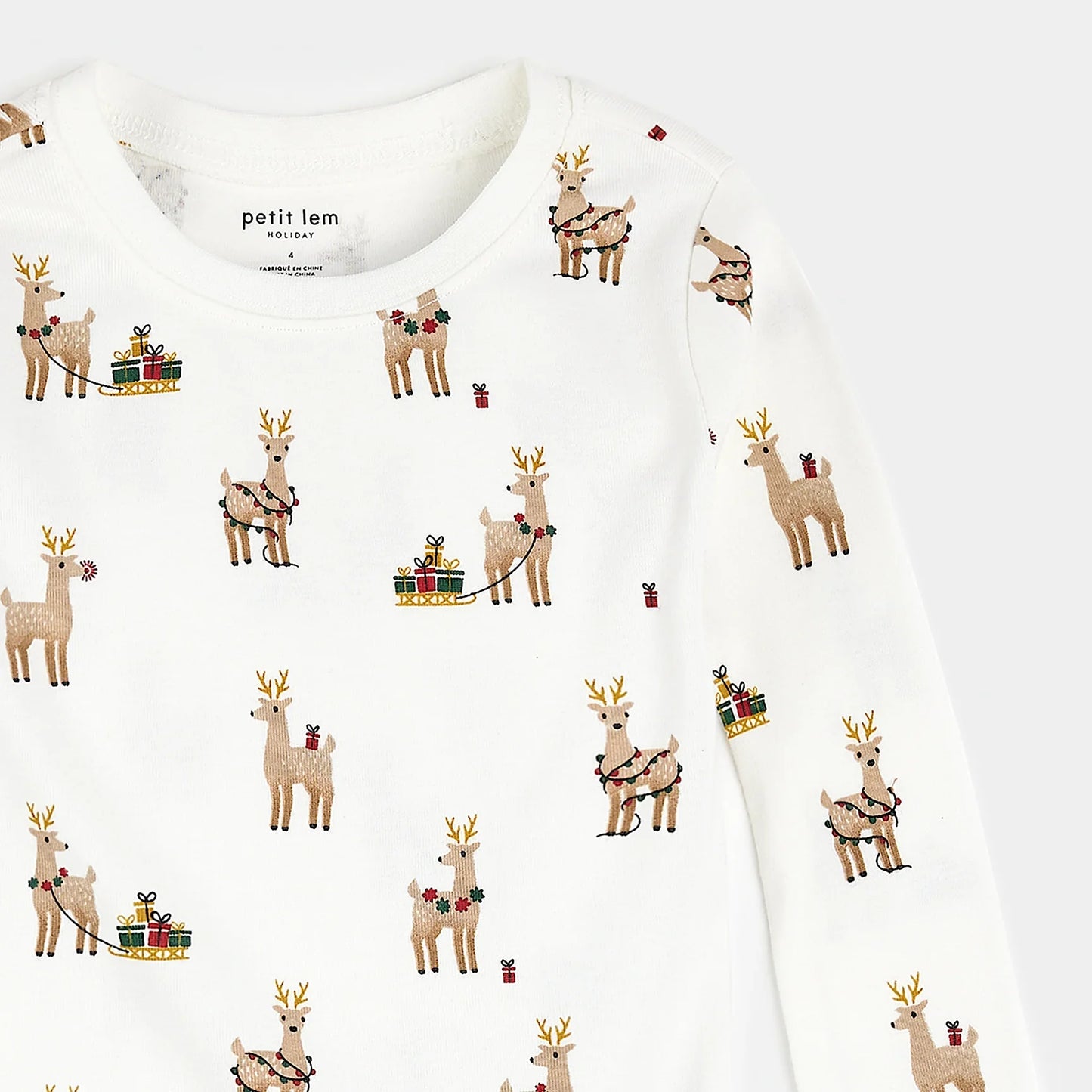Ensemble de pyjama Rudy et ses amis Off-White | Petit Lem