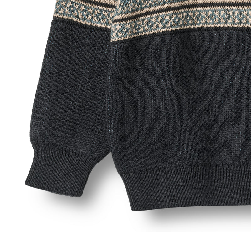 Pull Jaquard Julius | Marine | Wheat Kids