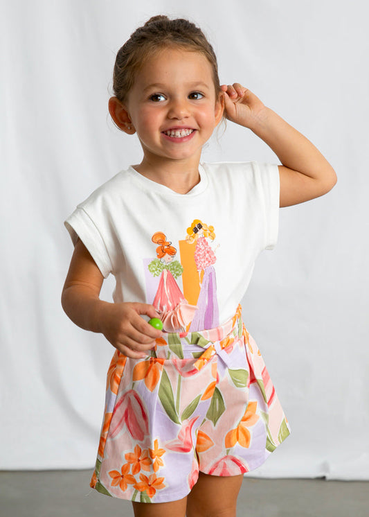 Mayoral Dolls Graphic T-Shirt 3005