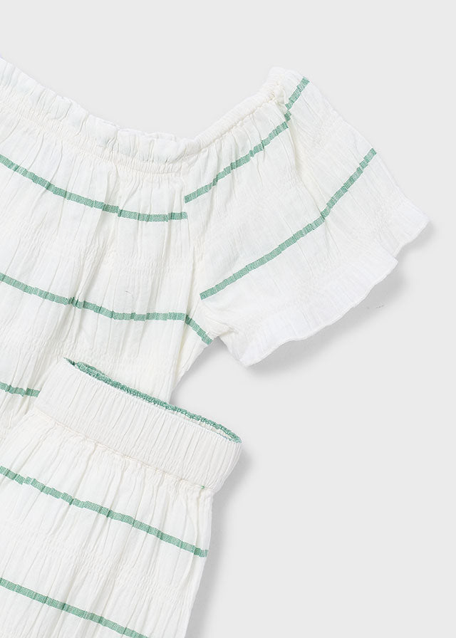Mayoral Stripe Top & Pant Set 3593