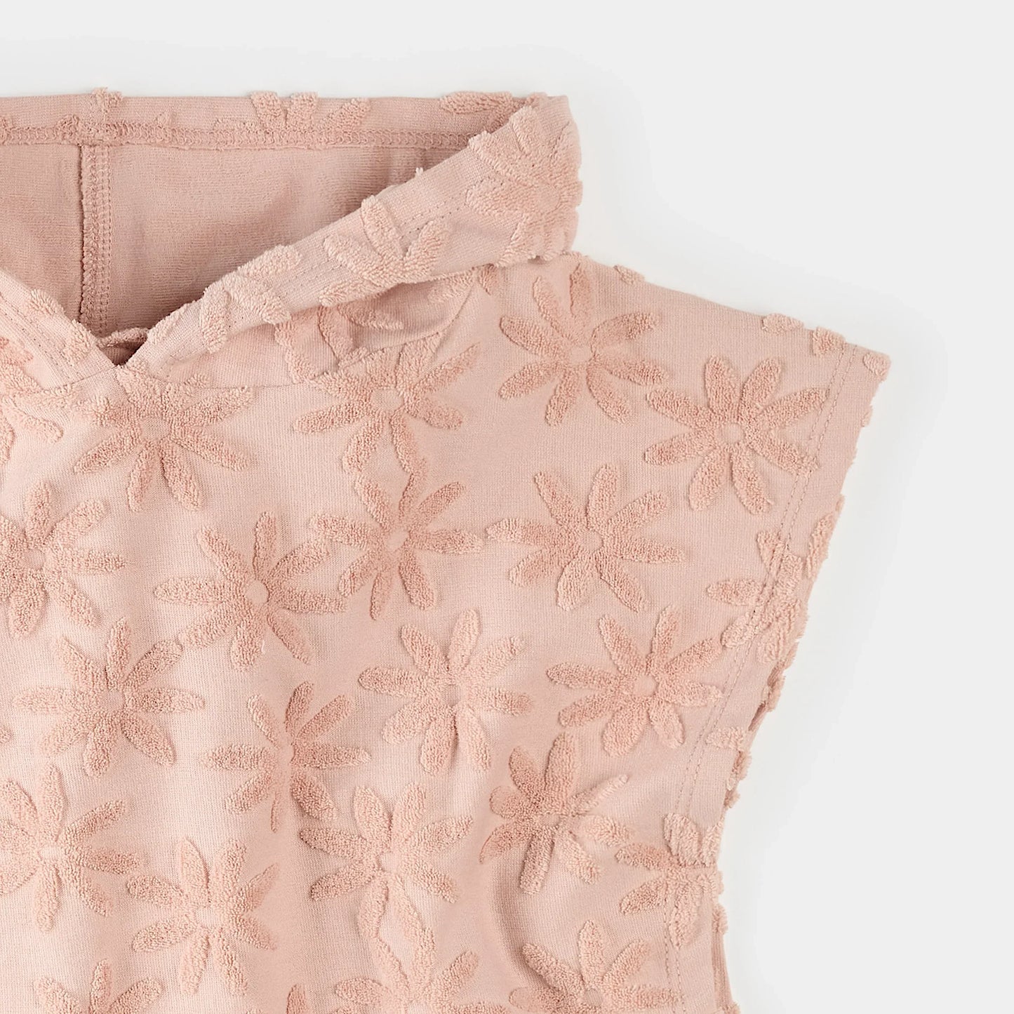 Poncho de plage | Étoiles de mer sur fond rose clair | Petit Lem