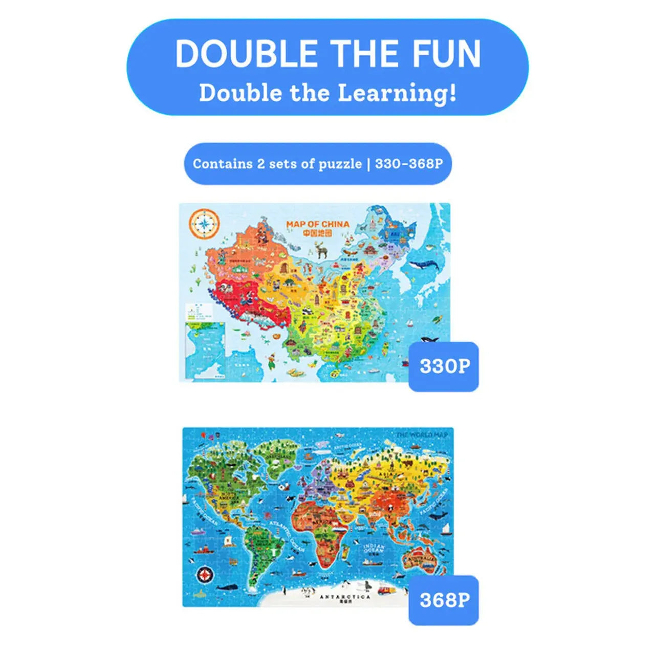 Level Up Puzzles - Level 9 Map of World and China