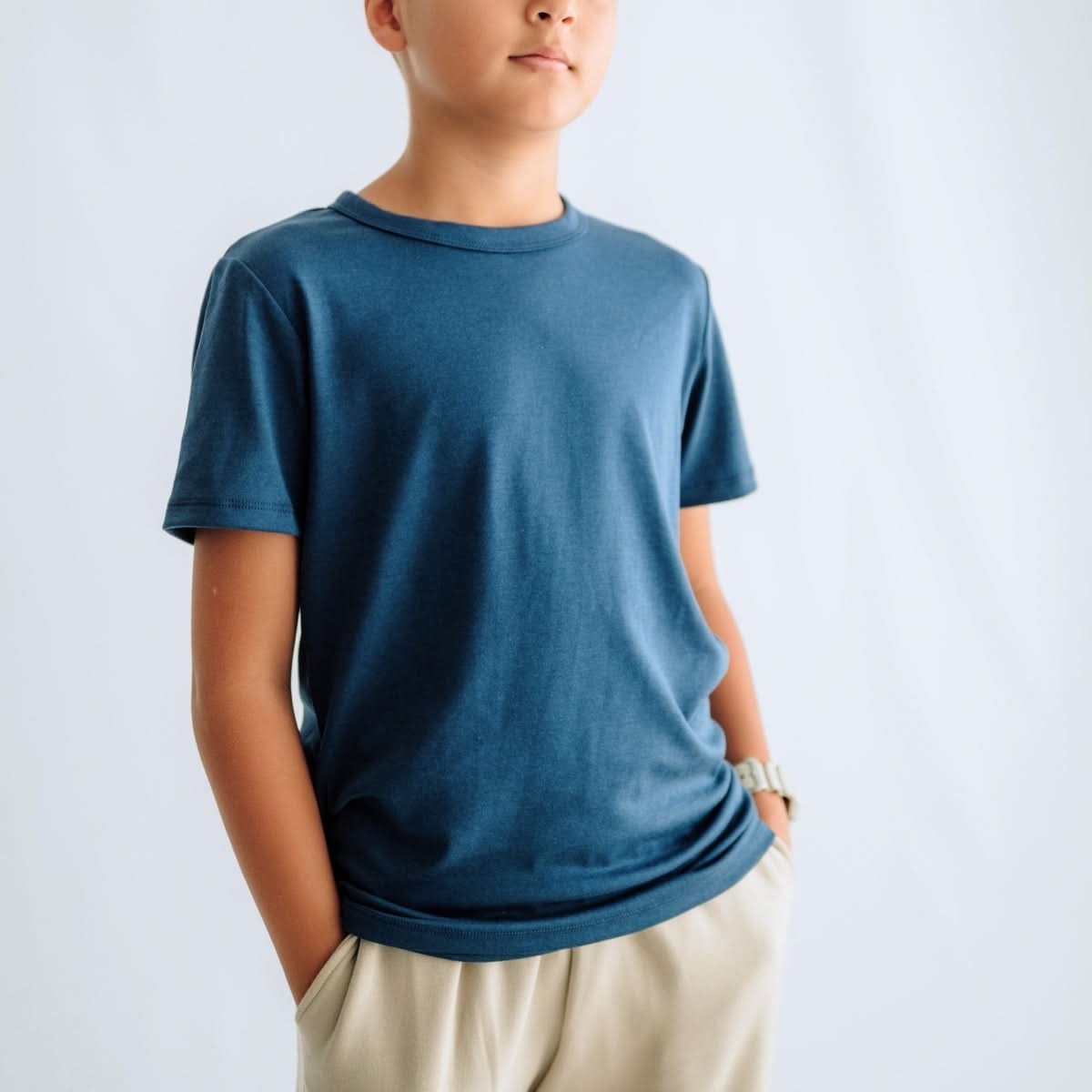 T-shirt en bambou pour enfant | Blanc