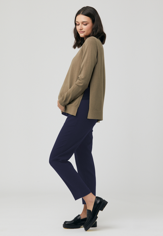 Pantalon court de maternité classique Alexa