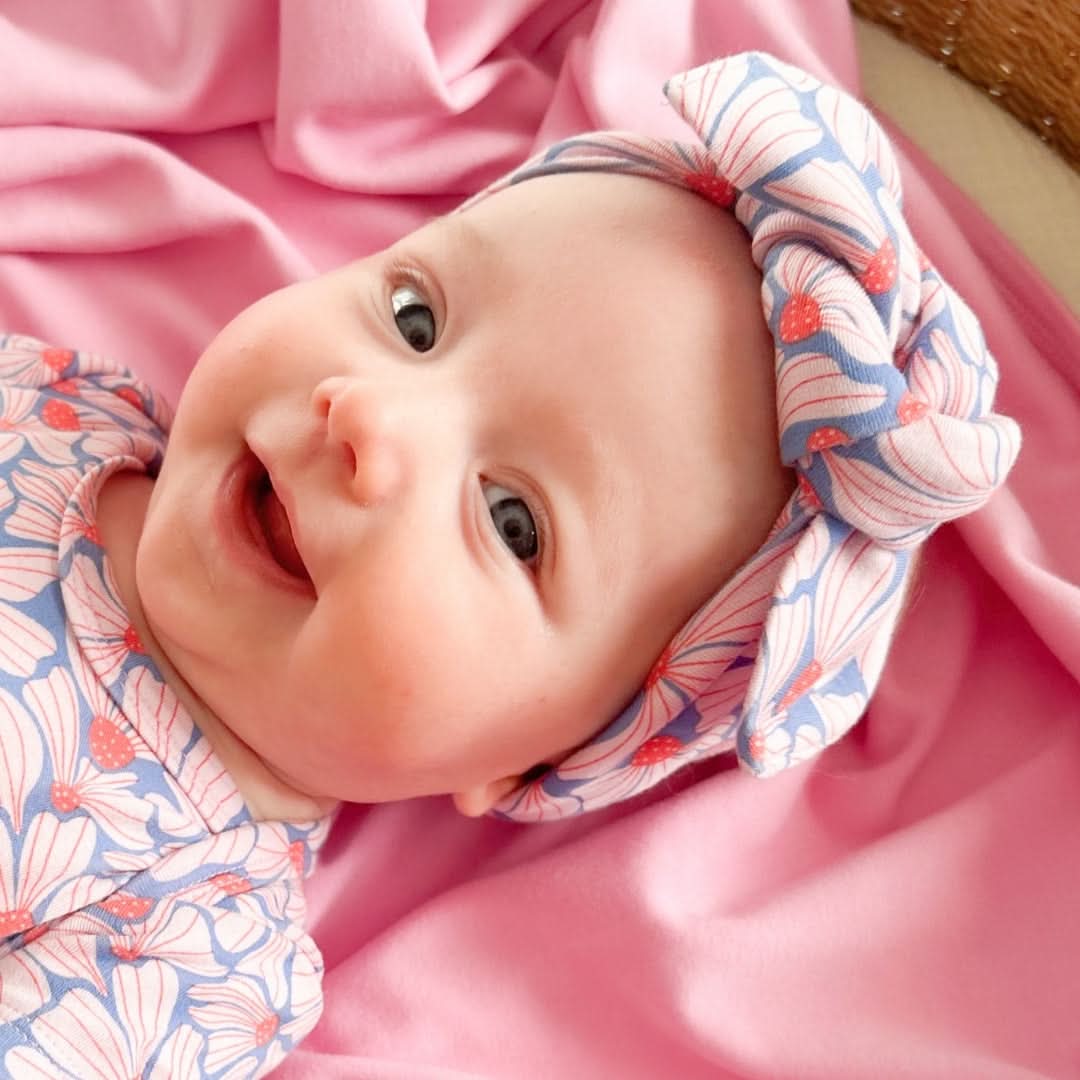 Baby Bamboo Headwrap | Taffy Pink
