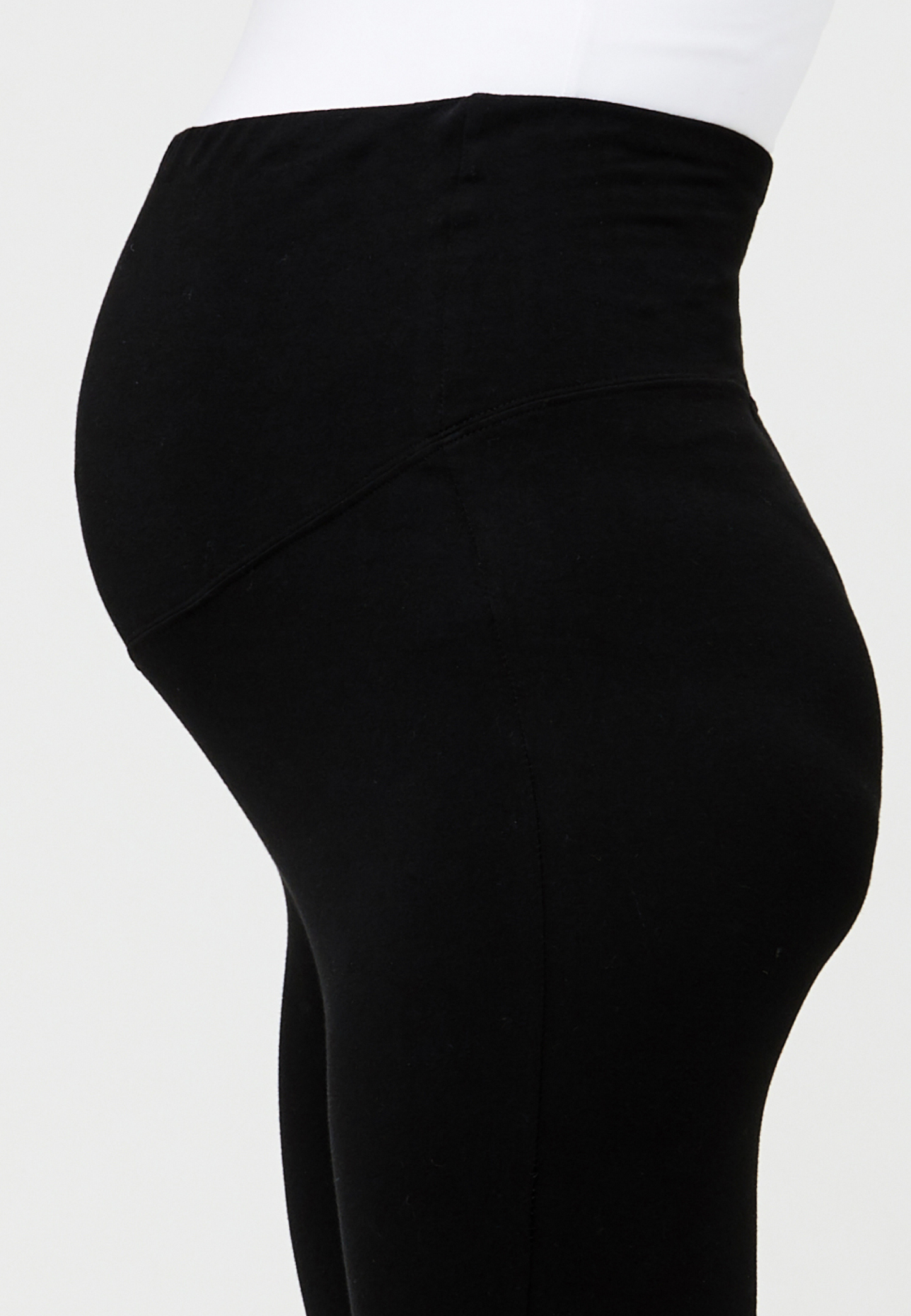 Organic Over-Bump 3/4 Maternity Leggings
