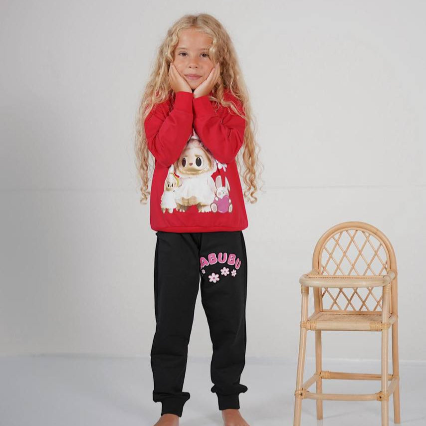 La-Bu-Bu Family Girls Jogger Set