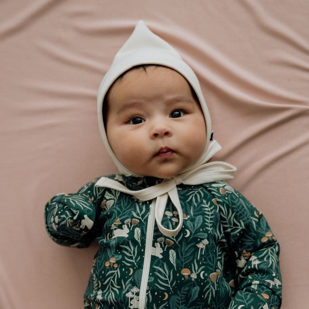 Bonnet lutin en bambou pour bébé | Bois de rose