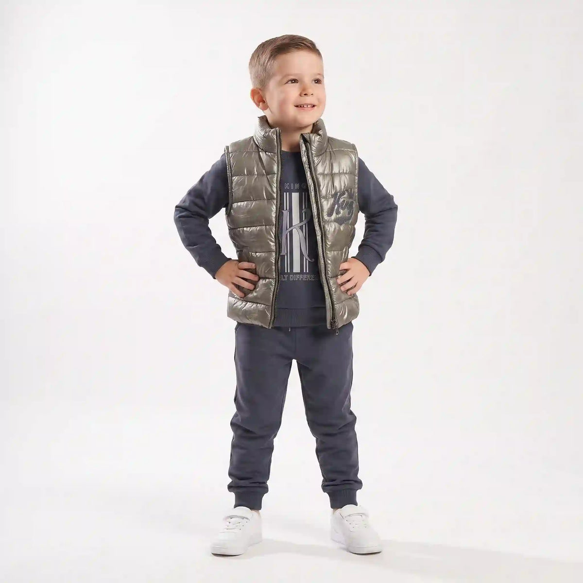 King Puffer Vest Set