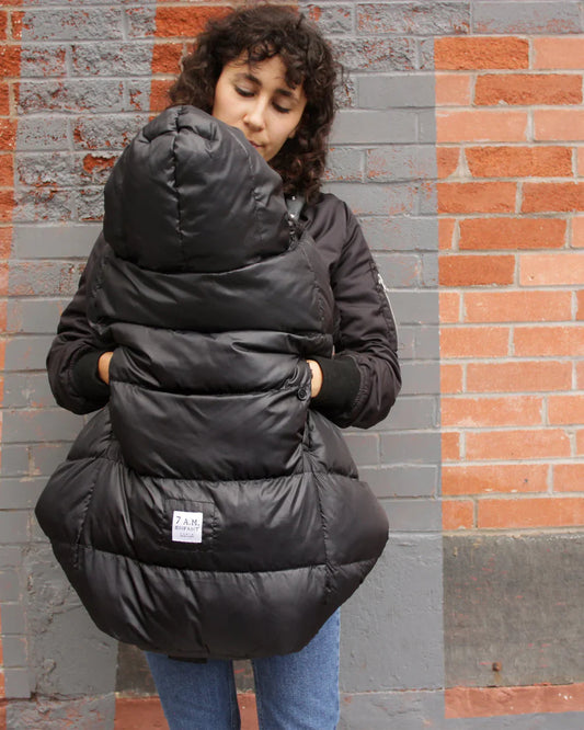 K-Poncho - Plush | 7am Enfant | Heavy Weight Black