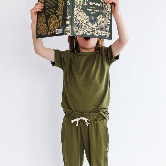 T-shirt en bambou pour bébé/enfant | Olive