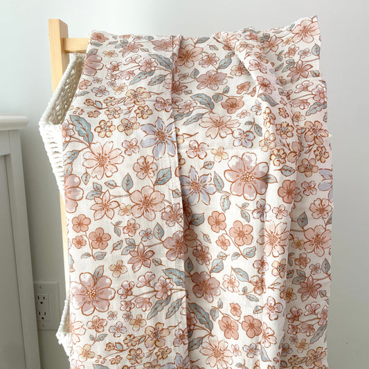 Flowers Bamboo & Cotton Muslin - May