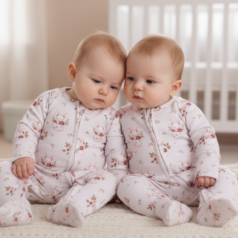 Pyjama en bambou - Bébé - Lydia - Lapine et Souris