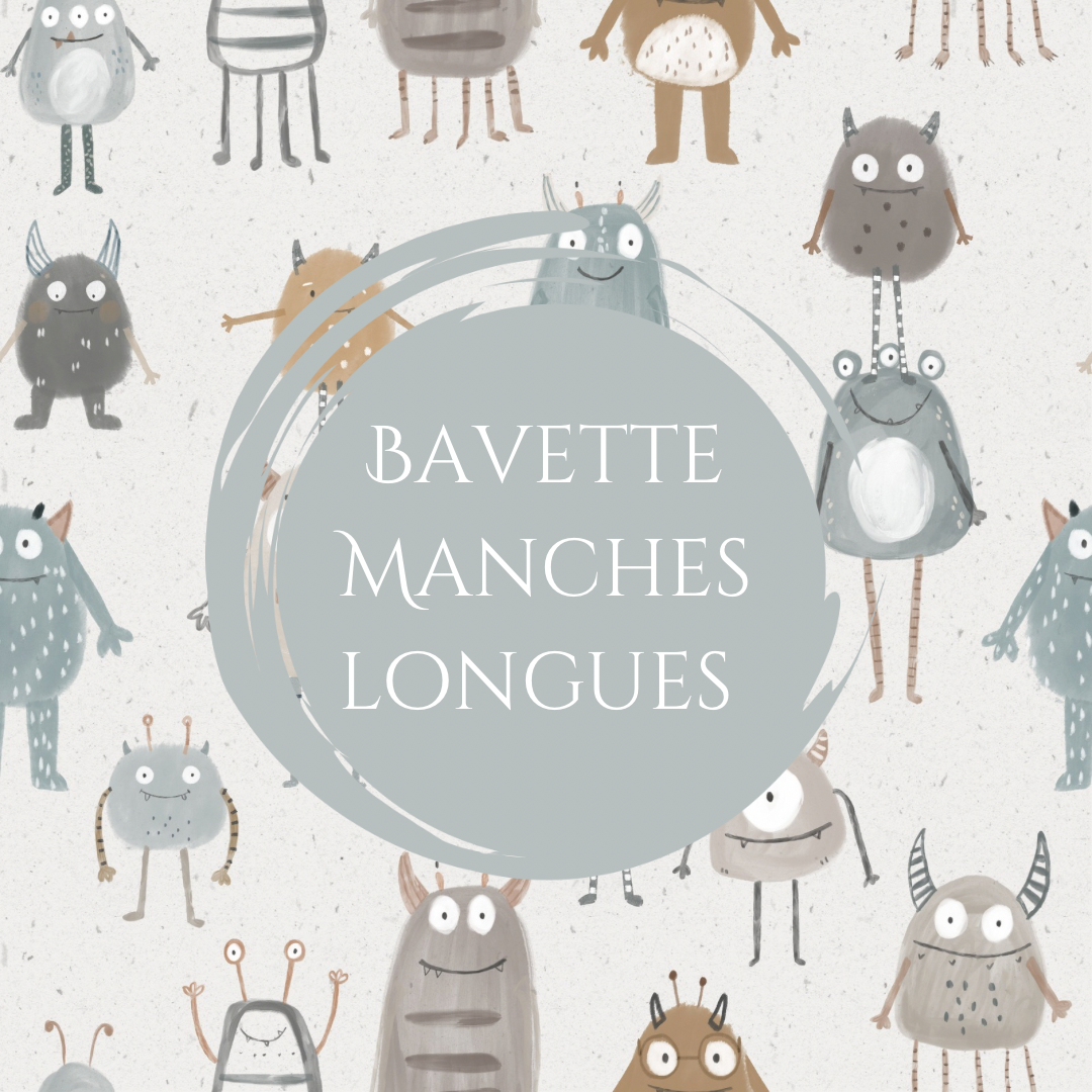Bavette à manches longues - Monstre