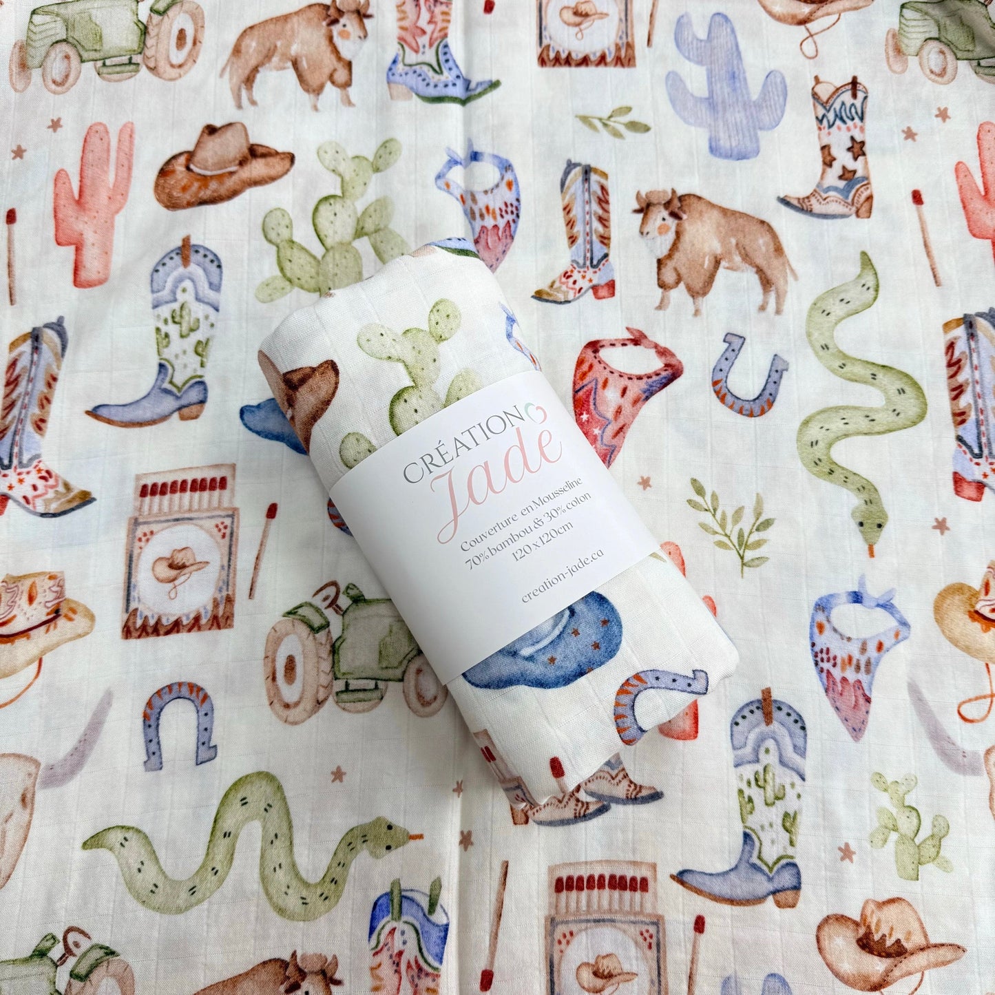 Mousseline – bambou et coton – Western