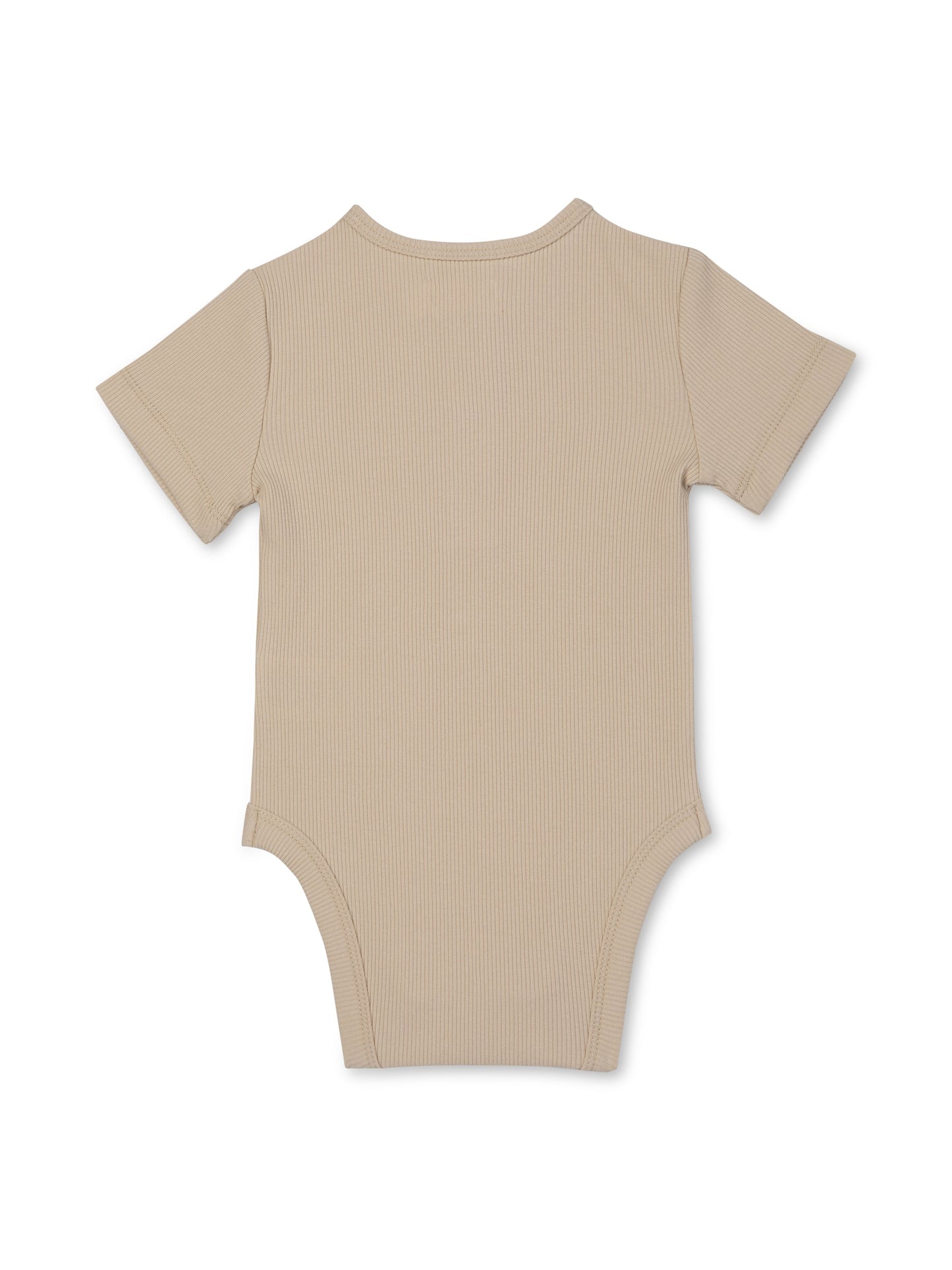 Ribbed Body Suit | Rise Little Earthlings | Beige
