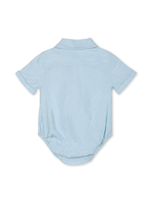 Shirt Bodysuit | Chambray | Rise Little Earthlings