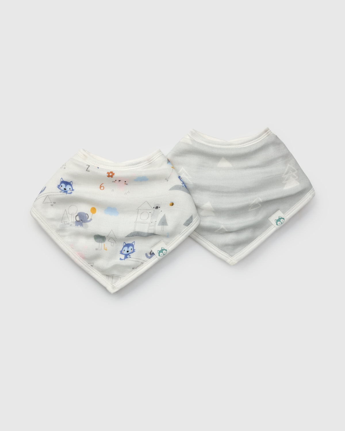 Ensemble de bavoirs bandana - Lot de 2 - Mini Génies des Maths