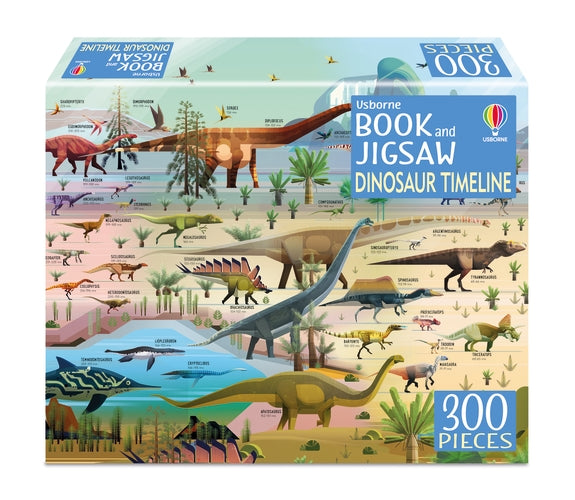 Livre et puzzle Usborne : Dinosaur Timeline