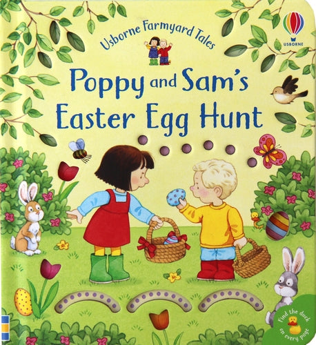 Chasse aux œufs de Pâques de Poppy et Sam