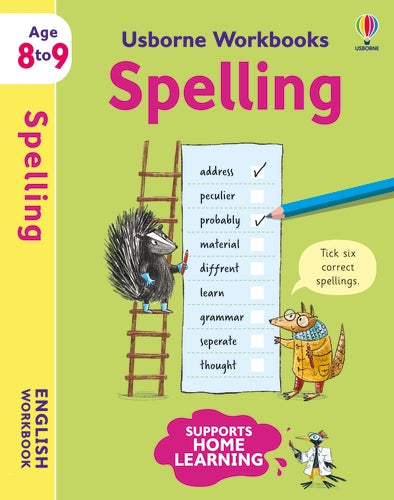 Cahier Usborne : orthographe 8–9 ans