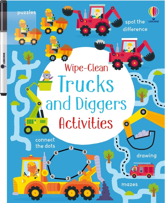 Activités Effaçables Camions et Pelleteuses